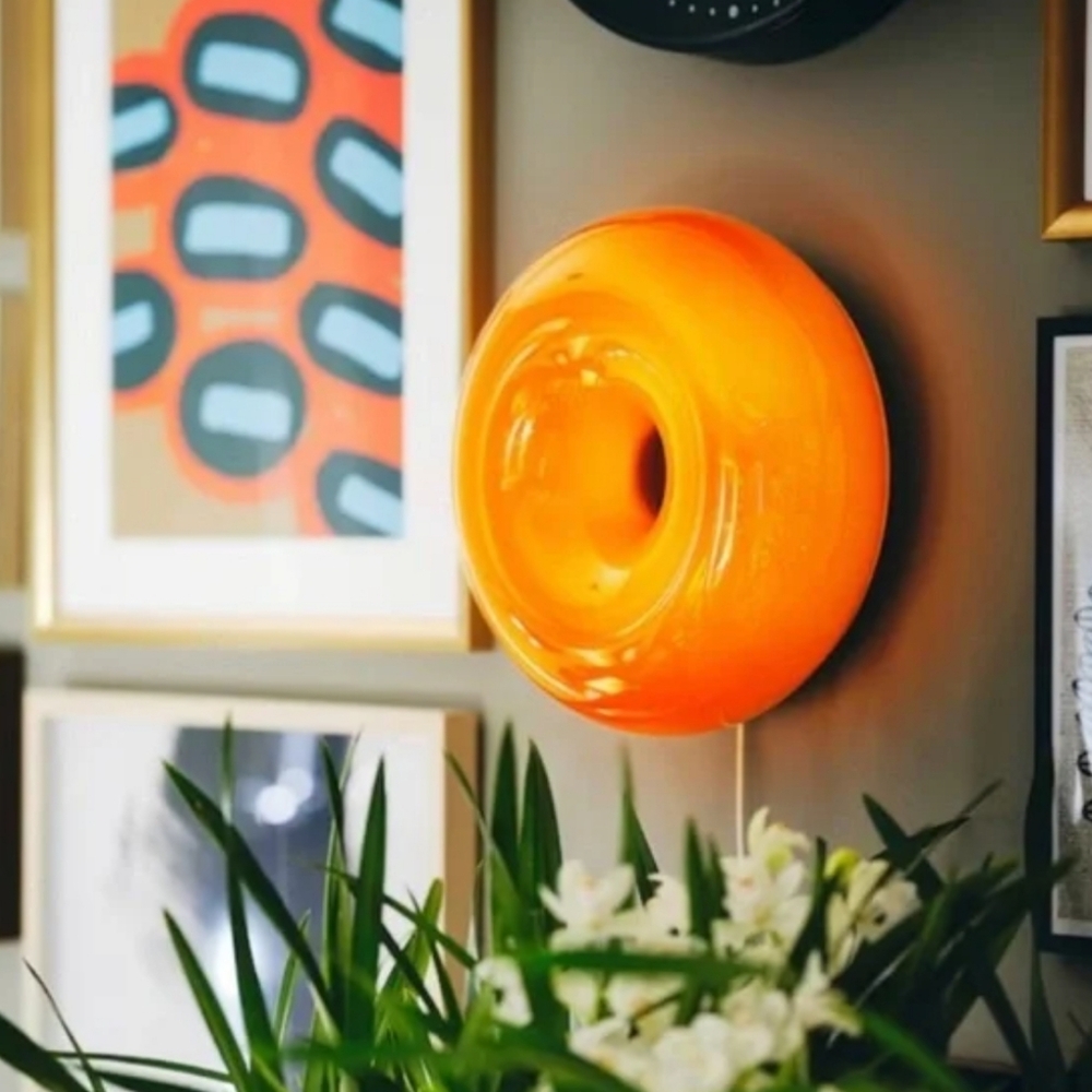 Vibrant Orange Wall Art Decor